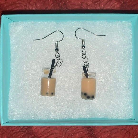 Hand Crafted Jewelry - Handmade Boba Tea Earrings